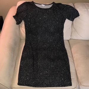 LulaRoe Black & White Speckled Julia Dress